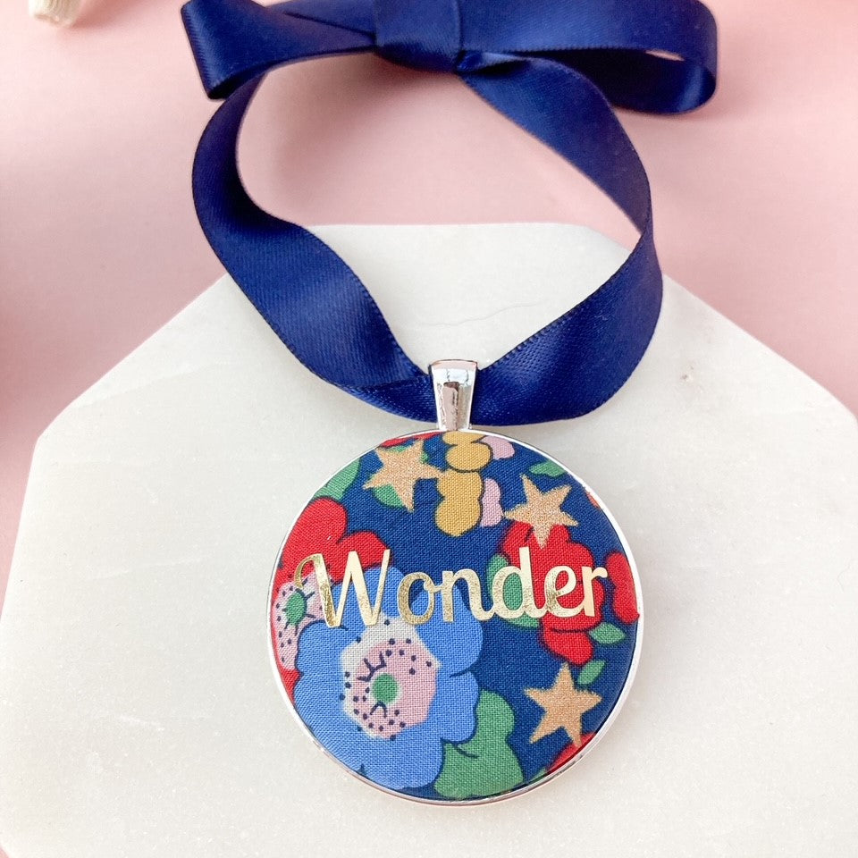 Wonder Christmas Keepsake - Blue with Gold Stars
