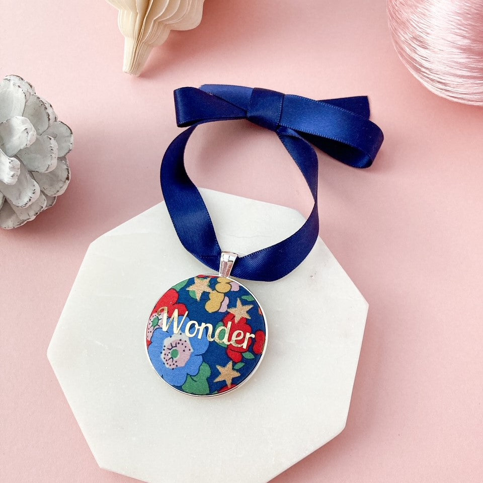 Wonder Christmas Keepsake - Blue with Gold Stars