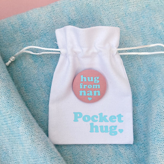 Hug from Nan Pin - Rose Blush & Turquoise with pouch