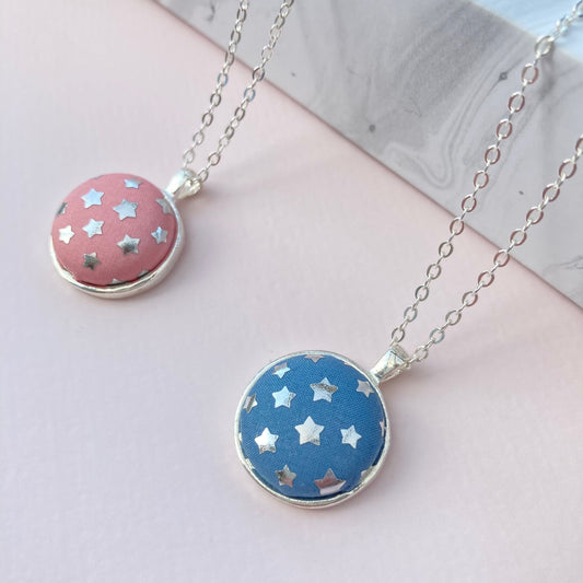 Rosie Mini - Silver Little Stars Necklace & Various Colours