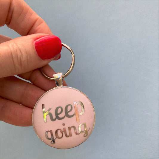 Kind Keyring - Keep Going in various colours