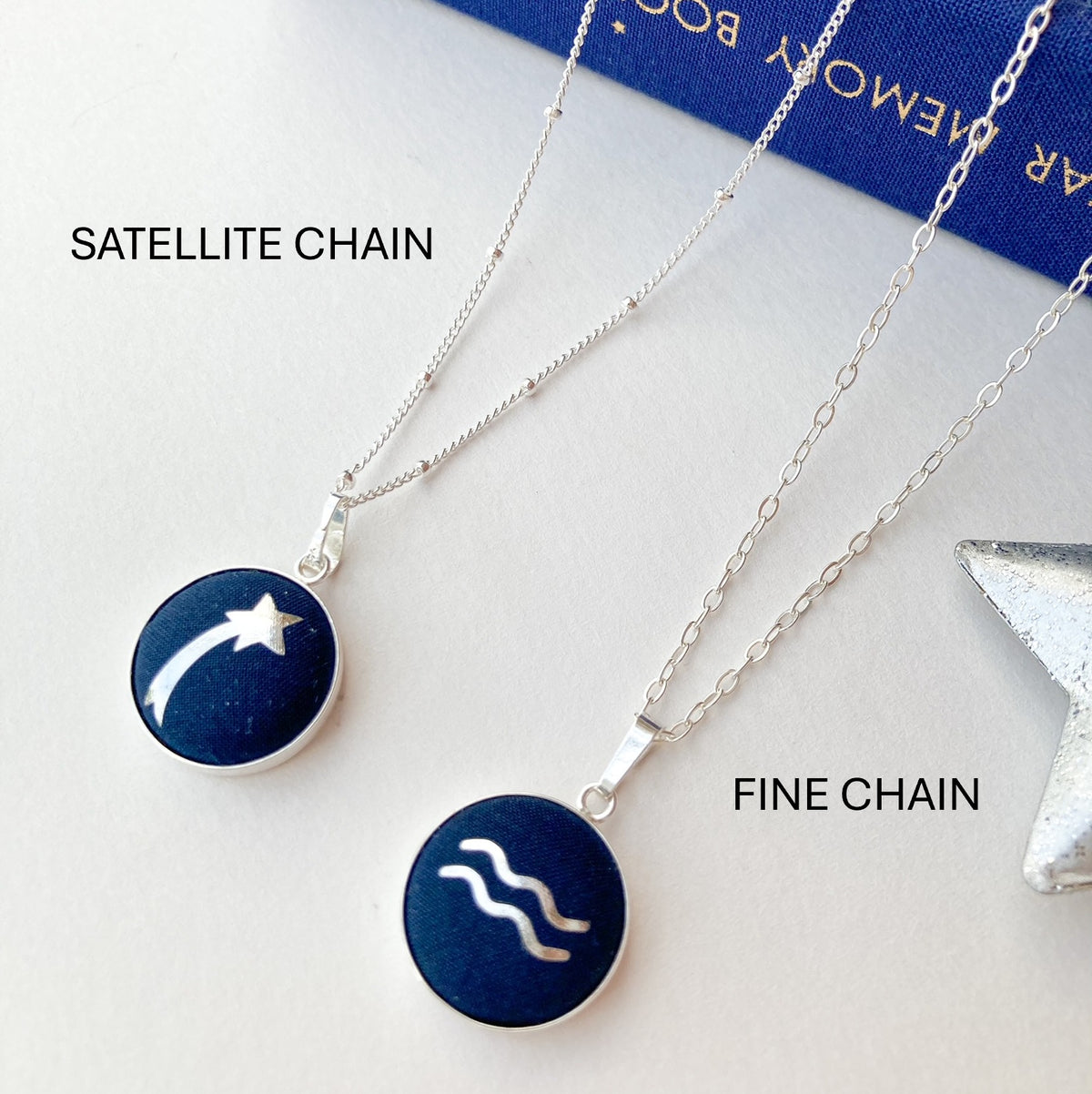 Zodiac | Silver-Tone Stainless Steel Aquarius Star Sign Dog Tag Cable Chain Necklace P Zodiac | Silver-Tone Stainless Steel Aquarius Star Sign Dog Tag Cable Chain Necklace P