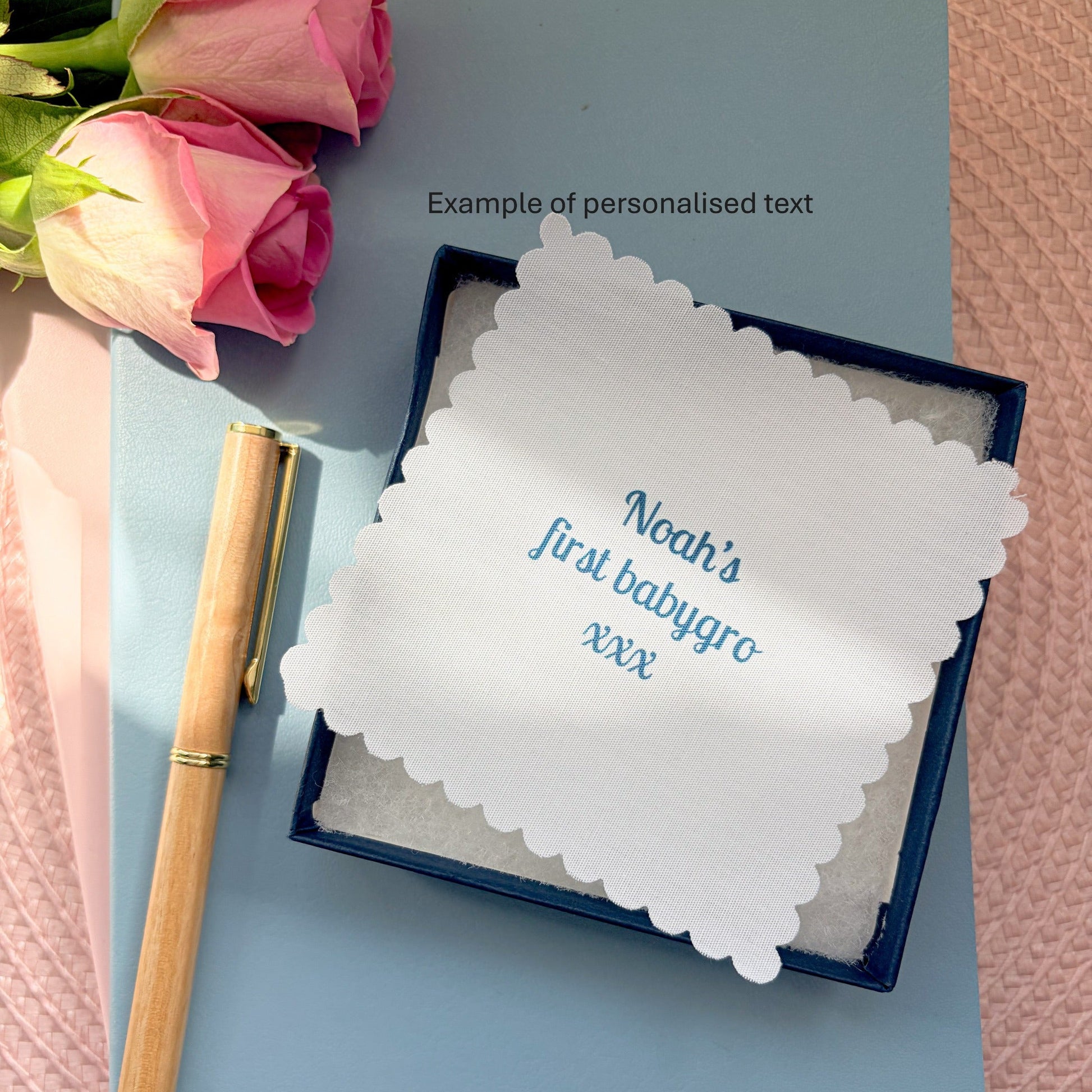 Memory keepsake giftbox and personalised fabric message