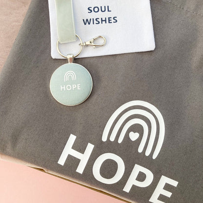 Gift bundle with Hope tote bag and keyring