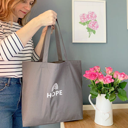 Hope tote bag in grey