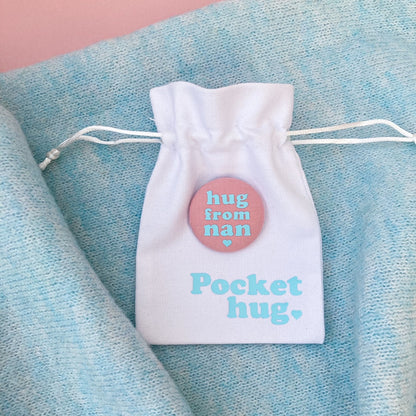 Hug from Nan Pin - Rose Blush & Turquoise with pouch