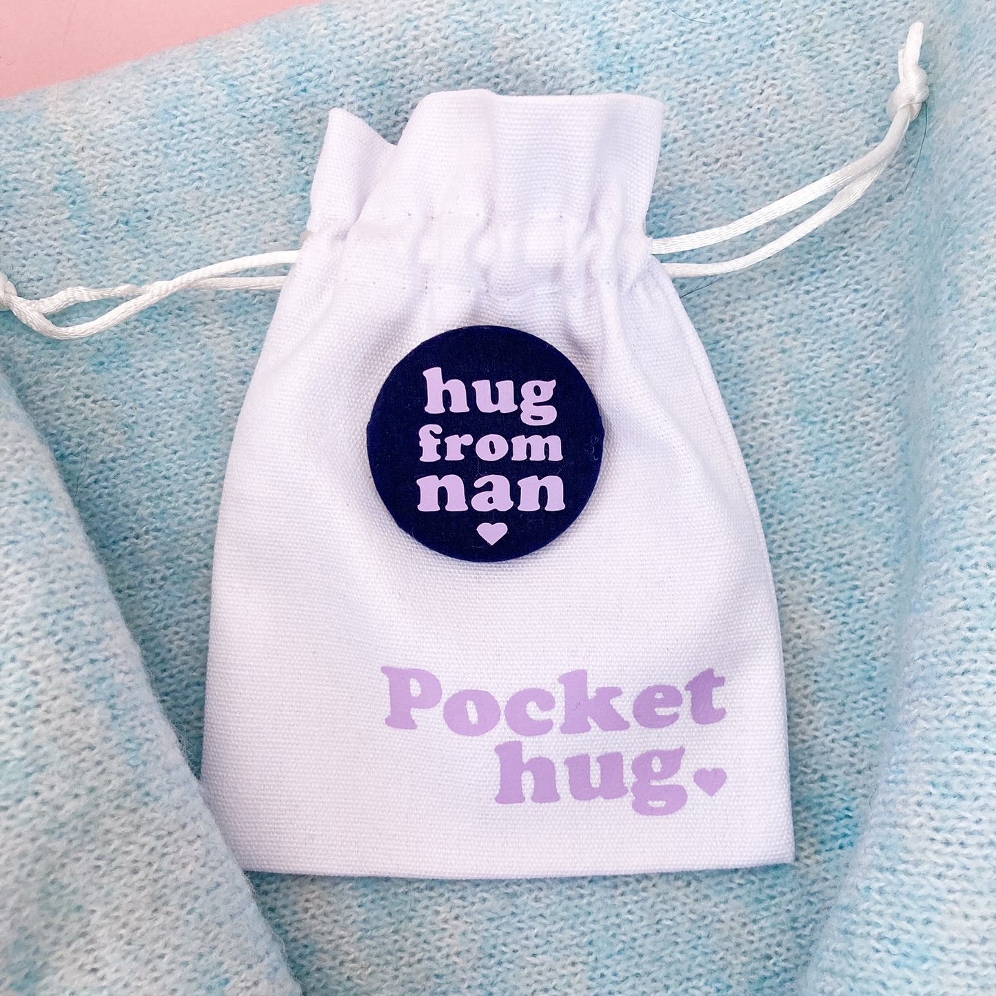 Hug from Nan Pin - Navy & Lilac with pouch