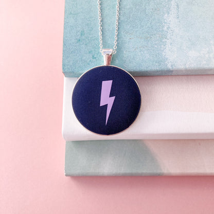 Pastel Brights Lightning Necklace - Pink, Turquoise or Lilac