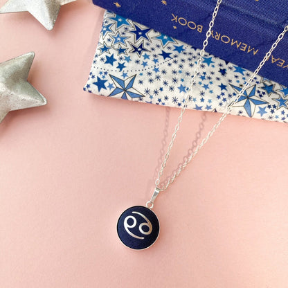 Cancer star sign necklace