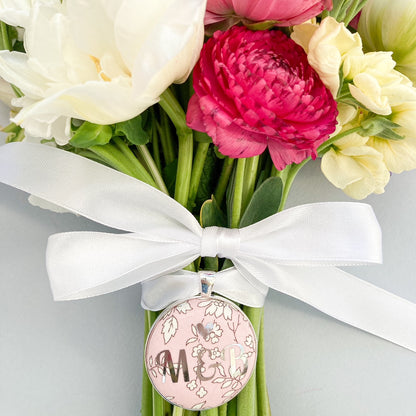 Bridal Bouquet Charm - Couple's Initials