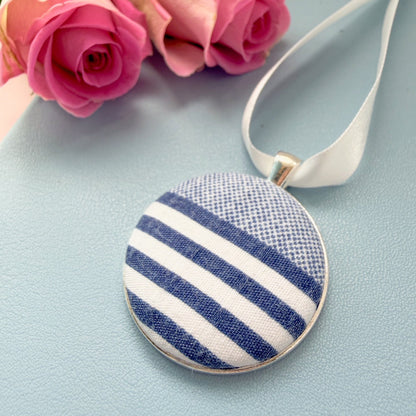 Mums stripy top memory keepsake thread on a ribbon