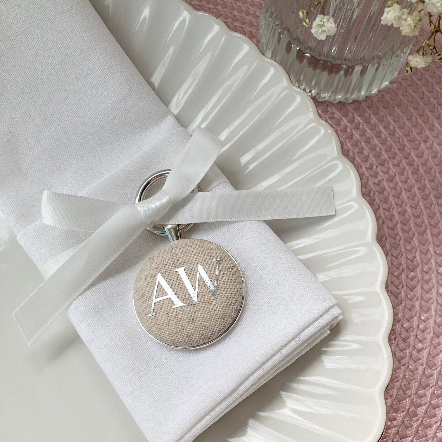 Natural wedding place setting - for colour option only