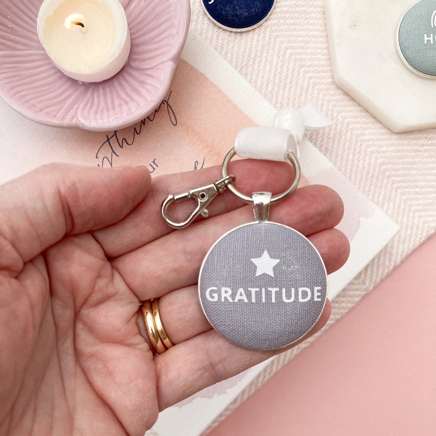 Gratitude keyring