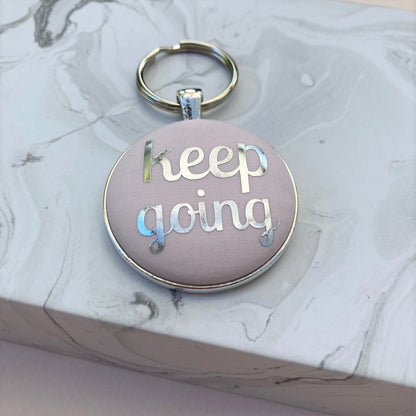 Kind Keyring - Keep Going in various colours